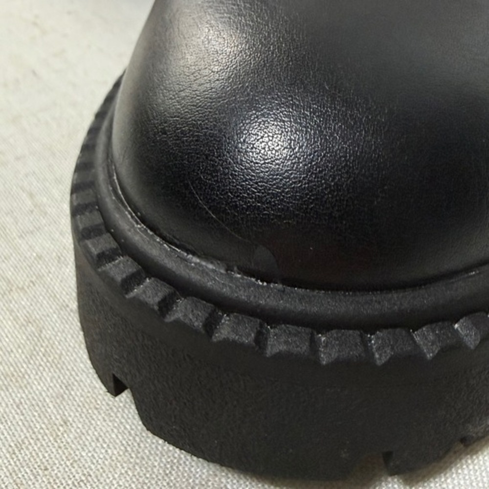 Madden Girl Tompkins Black Lug Sole Mary Janes Chunky Platform Goth Coquette 9 - Picture 11 of 11